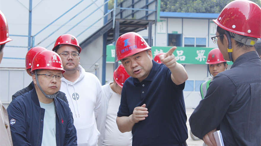 集團(tuán)黨委書記、董事長肖林帶隊(duì)督查嘉來·南河廣場安全生產(chǎn)和疫情防控工作